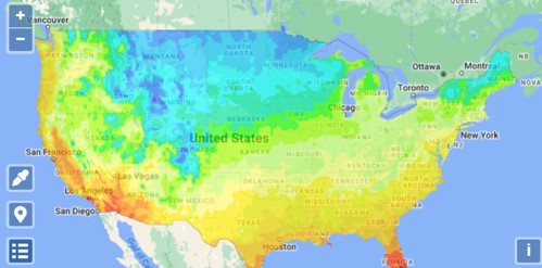 Example photo of the hardiness zone map