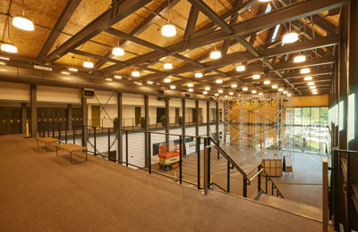 View over SEED Campus Climbing Center