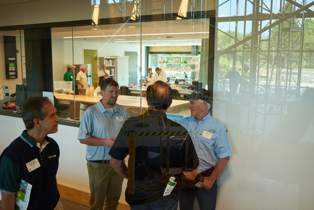 Employees mingle at new SEED Campus