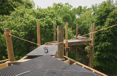 SEED Campus Canopy Walk under construction