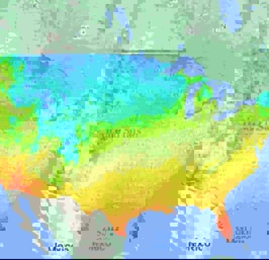 Climate Change Hardiness Map