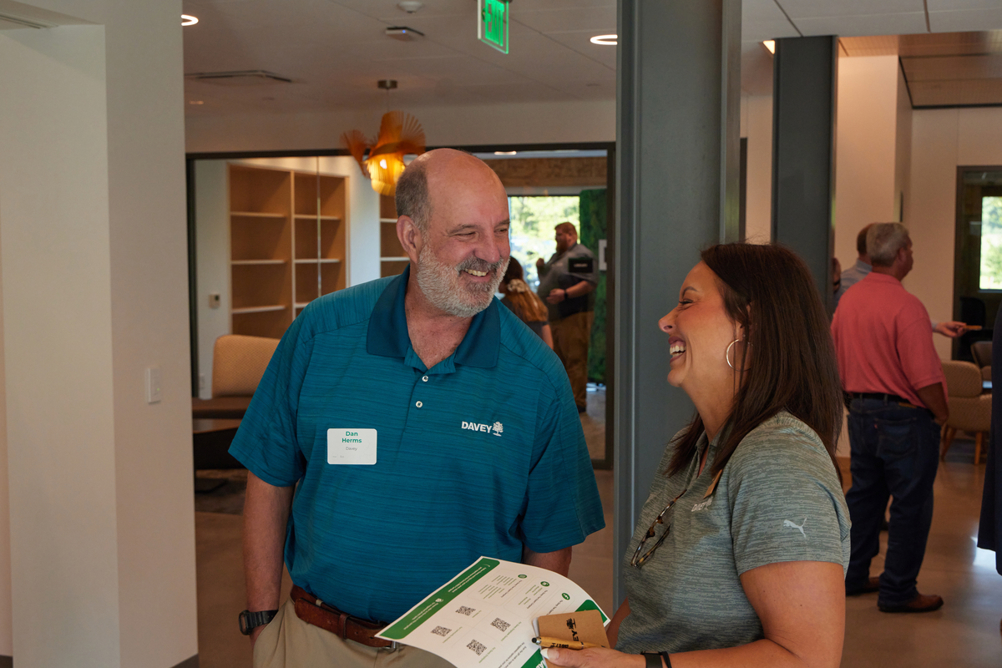 Employees mingle at new SEED Campus