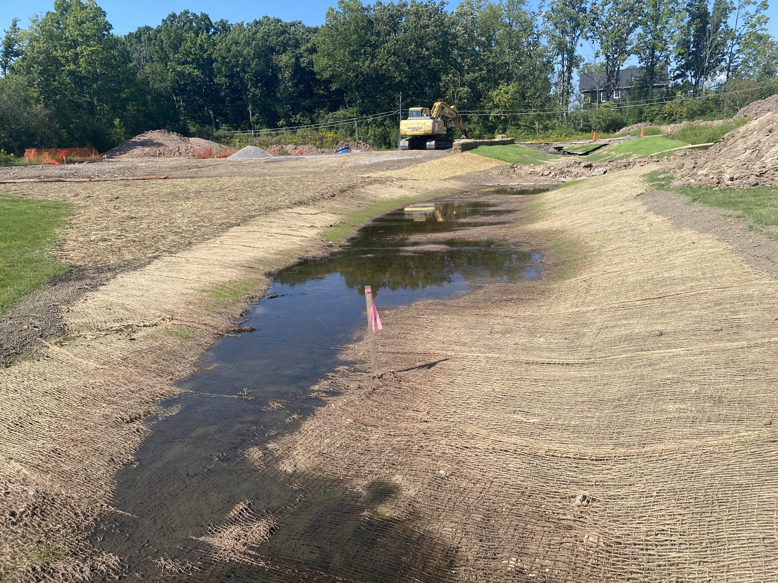 Ongoing Restoration Of Stream Channel
