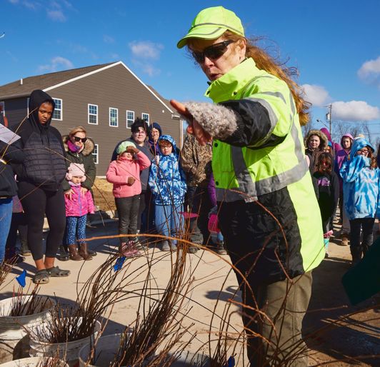 Girl Scouts tree planting event