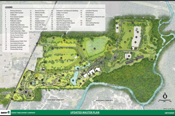 Rendered map of the seed campus