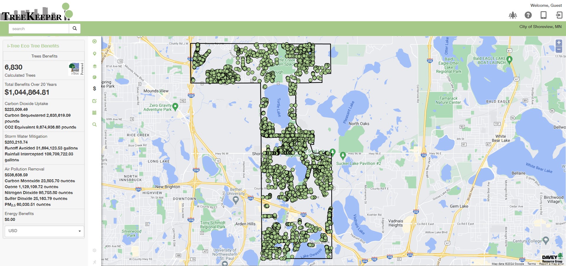 Shoreview Tree Keeper Screen Shot 01 22 2024