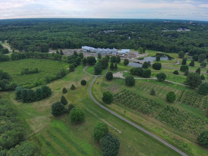 drone view of SEED Campus